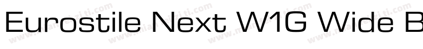 Eurostile Next W1G Wide Bold It字体转换